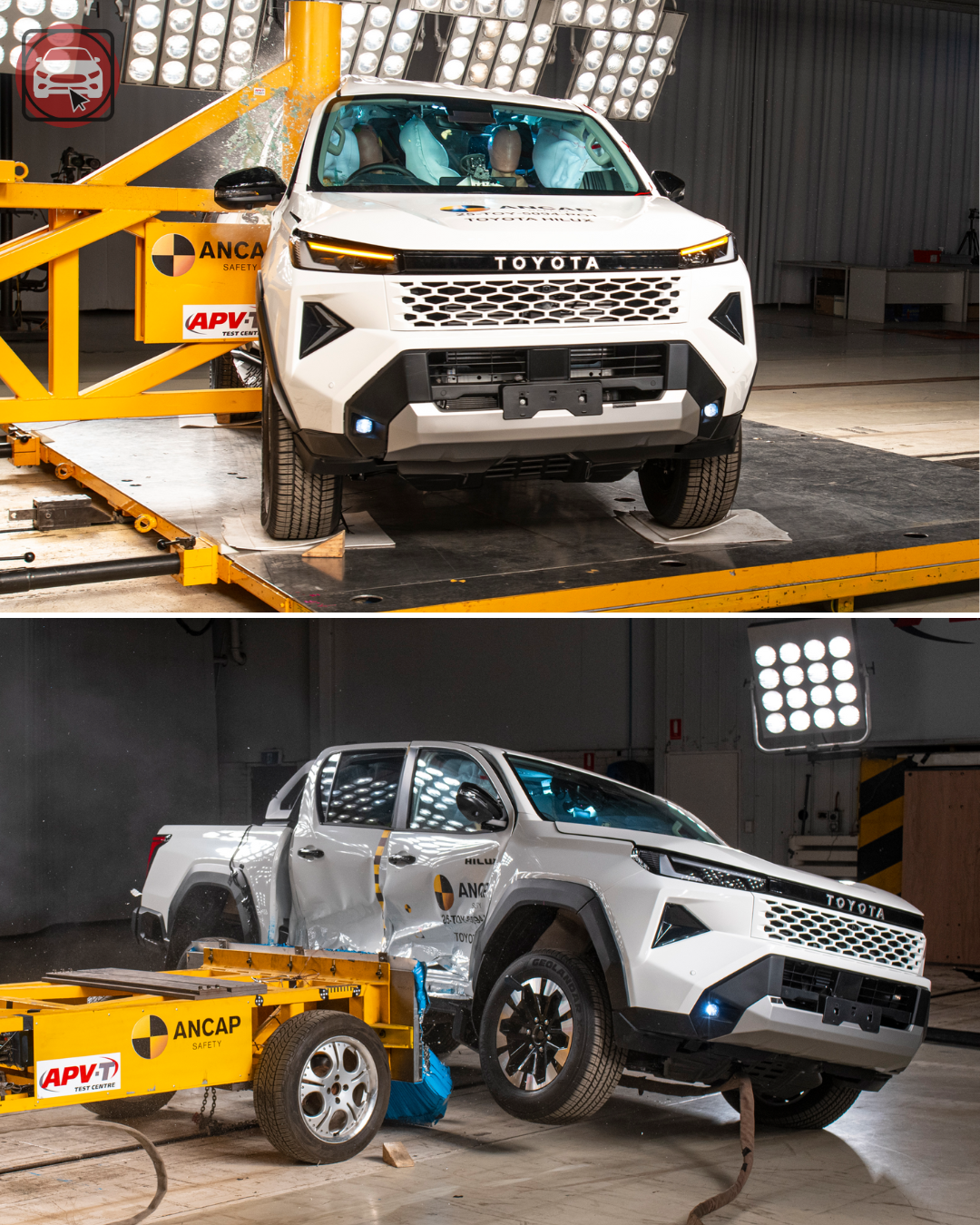 Nova Hilux conquista nota máxima de segurança